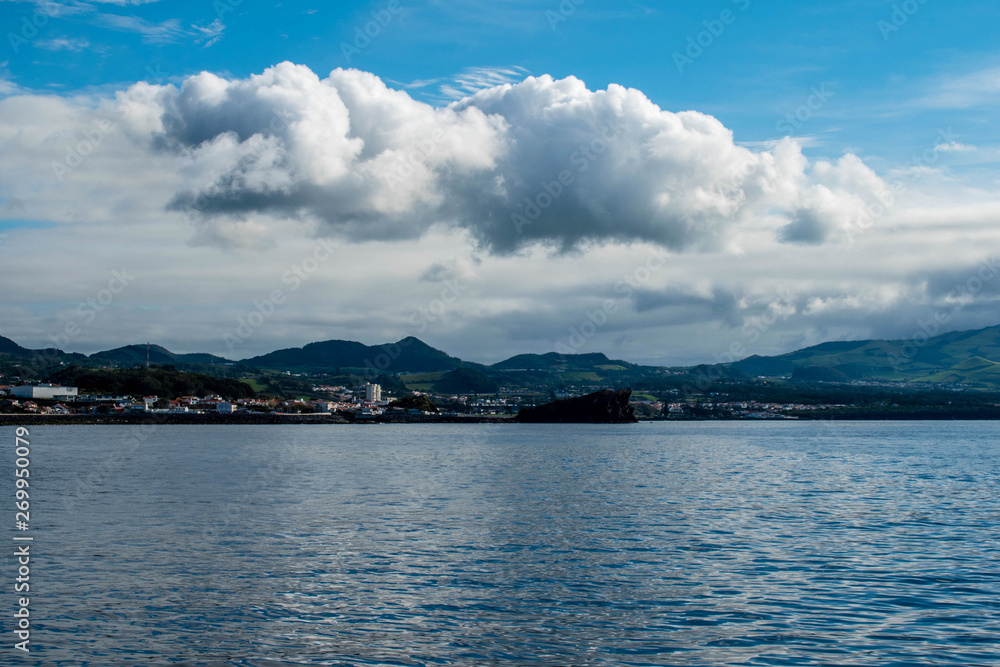 ocean and azores viewed from the sea ocean and azores viewed from the sea