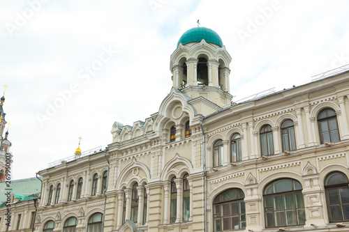 classical background of an old building with a usual row of Windows from Moscow, Russia © bennnn