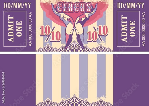 retro circus tickets