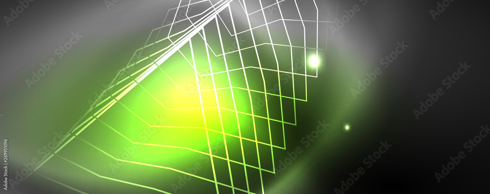 Shiny neon techno template. Neon lines background, 80s style laser rays Shiny neon techno template. Neon lines background, 80s style laser rays