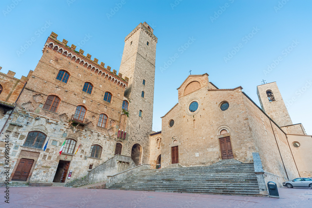 Historiical town San Gimignano, Tuscany, Italy, Europe