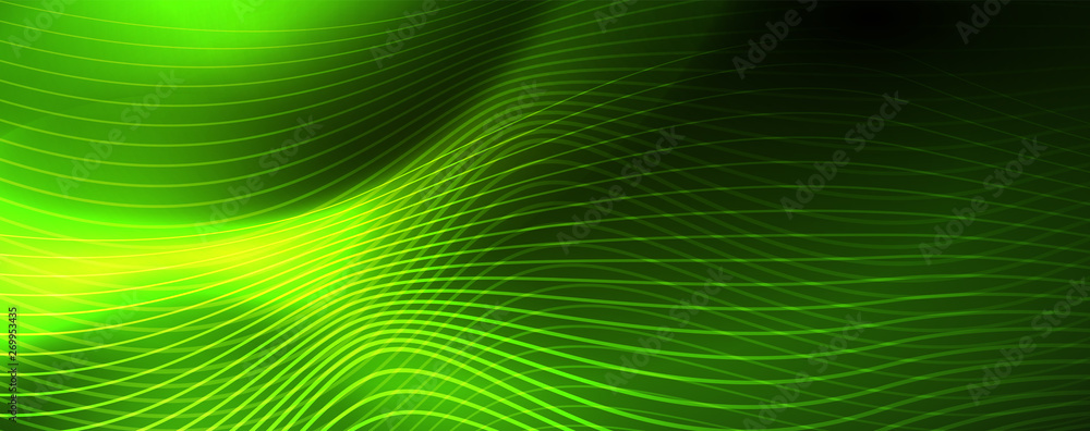 Shiny neon vector wave line abstract background, motion concept Shiny neon vector wave line abstract background, motion concept