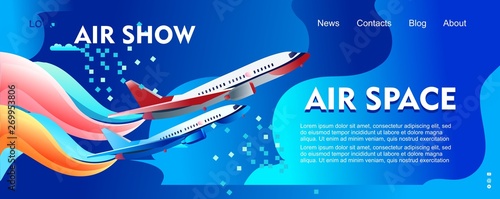 Concept banner air show