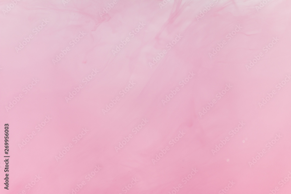 Fototapeta premium ink in water, pink smoke texture background