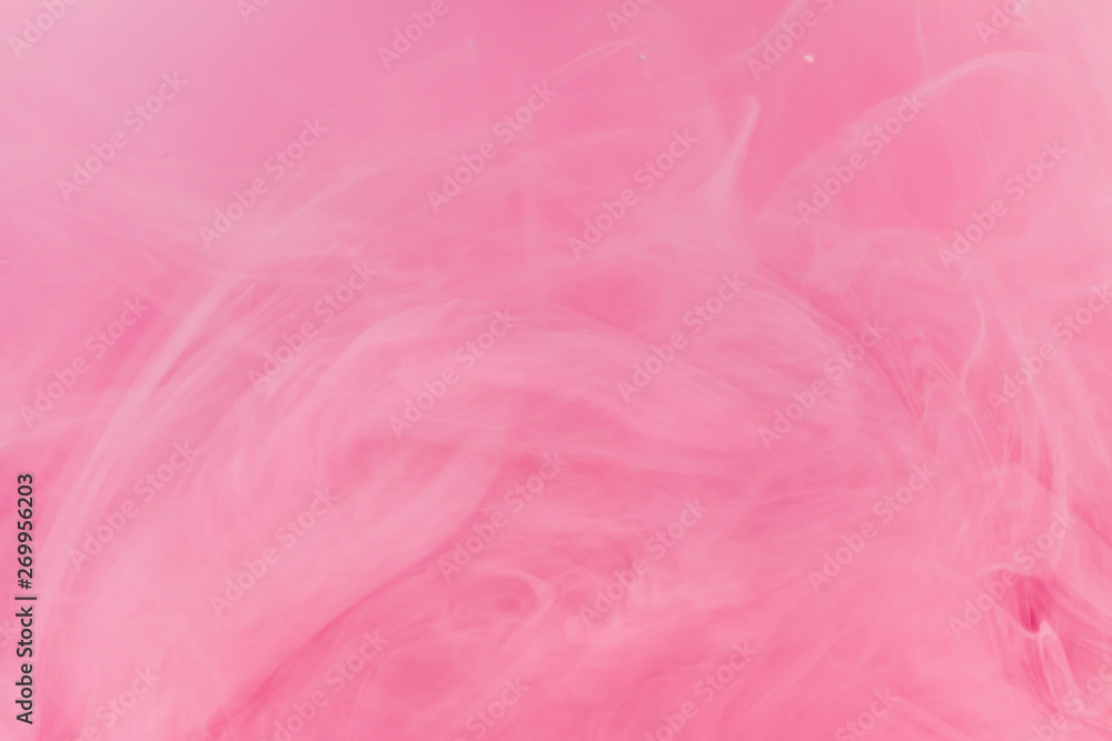 ink in water, pink smoke texture background