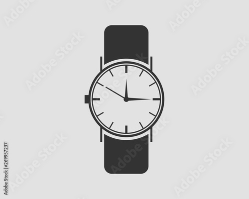 Hand wrist watch icon. Wristwatch vector.