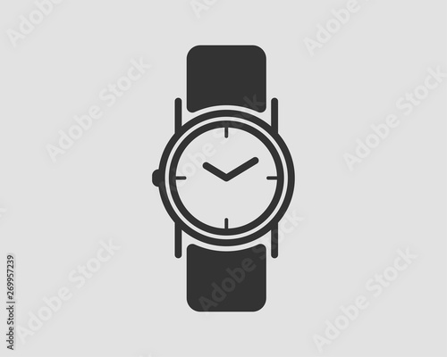 Hand wrist watch icon. Wristwatch vector.