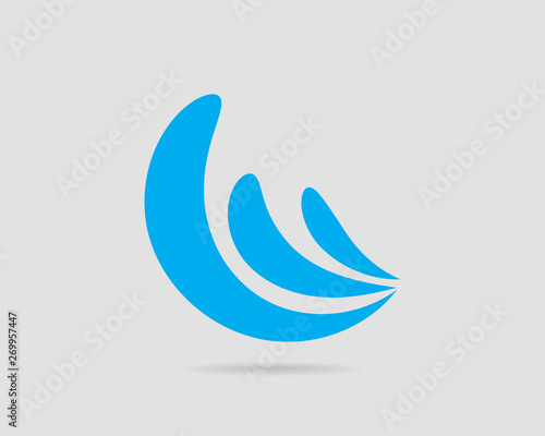 Waves vector design. Water wave icon. Wavy lines isolated.