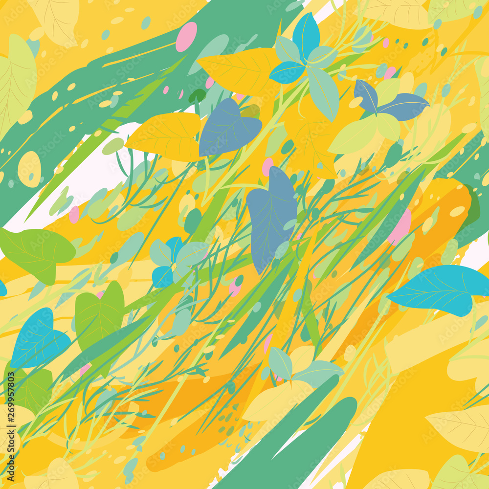 Military camouflage texture with trees, branches, grass and watercolor stains. illustration. Camouflage military background in modern style. Military camouflage texture with trees, branches, grass and watercolor stains. illustration. Camouflage military background in modern style.
