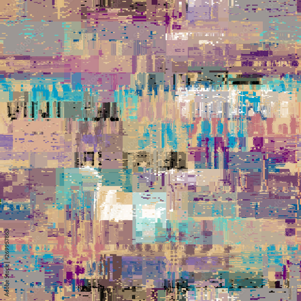 Fototapeta premium Abstract seamless pattern with imitation of a grunge dirty texture. Vector image.