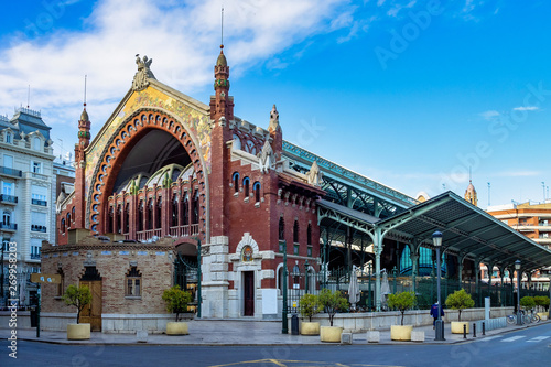 Valencia, Spain. Mercado Central - famous old market hall