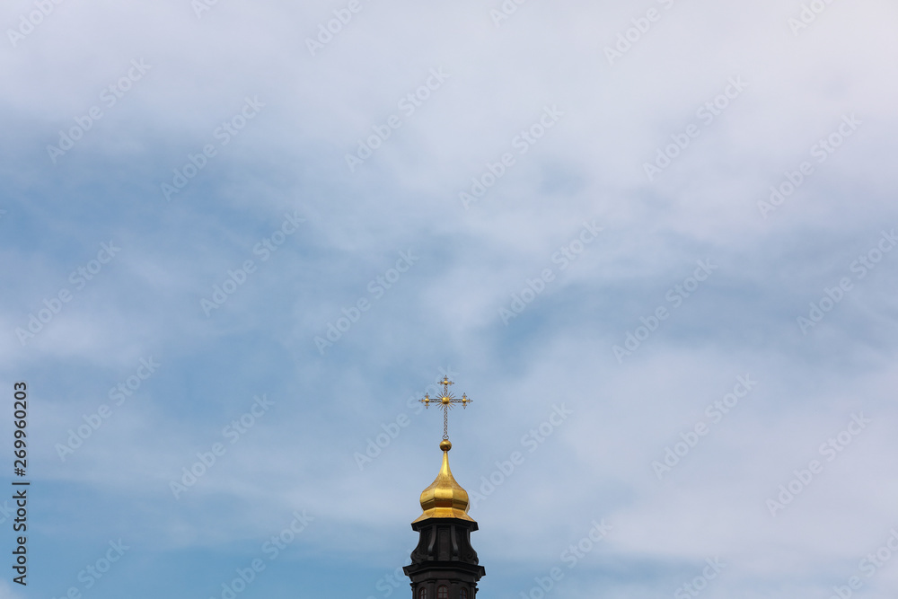 dome of the church against the sky
