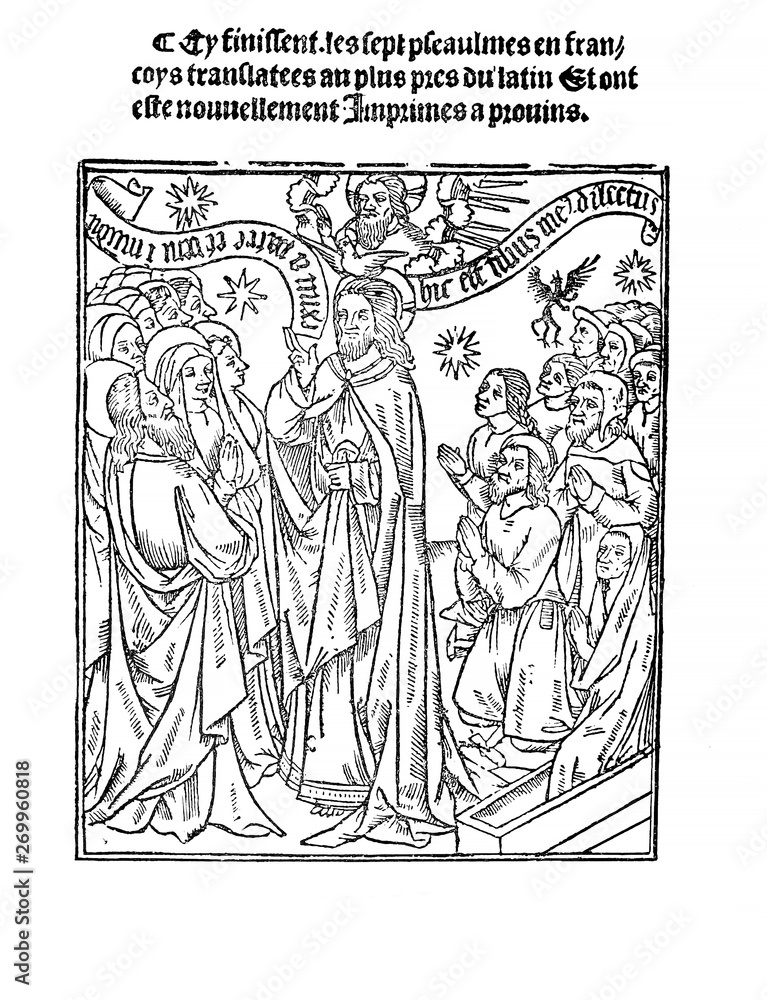 Obraz premium Christian illustration. Old image