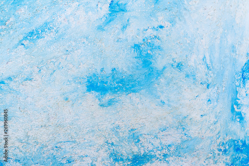 Background of blue and white art texture tones with copy space.