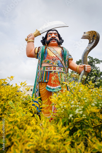 Mahishasura statue at Chamundeshwari temple  photo