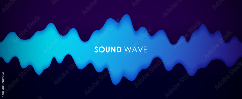 Sound wave. Digital music equalizer. Beautiful abstract minimal background. Simple modern style. Blue neon color. Pulse line. Volume. Flat style vector illustration. Sound wave. Digital music equalizer. Beautiful abstract minimal background. Simple modern style. Blue neon color. Pulse line. Volume. Flat style vector illustration.