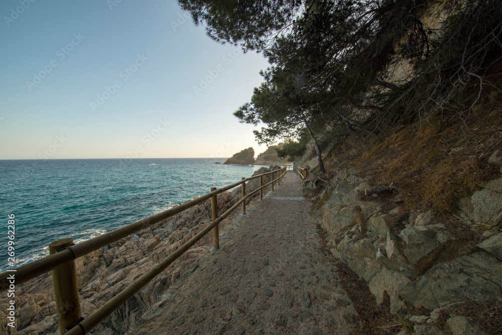 Fototapeta premium Cala de Sant Francesc in Blanes, Costa Brava
