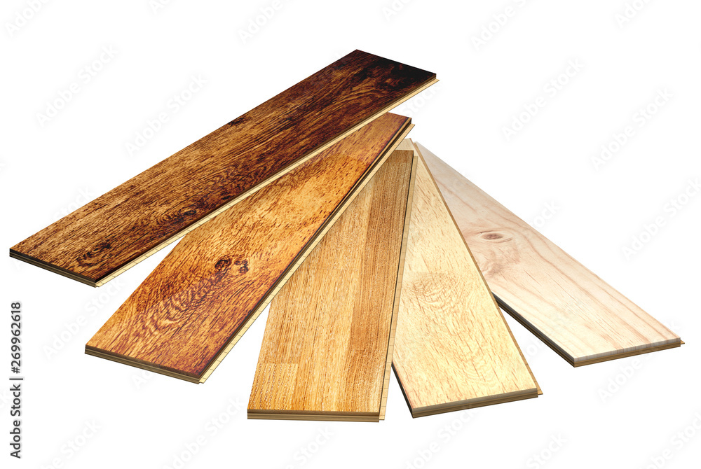 New oak parquet of different colors - obrazy, fototapety, plakaty 
