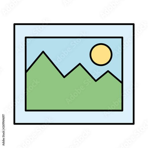 picture file format icon vector illustration