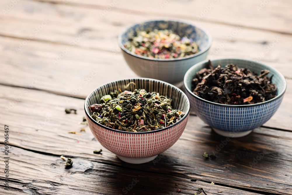 Set of different tea Set of different tea