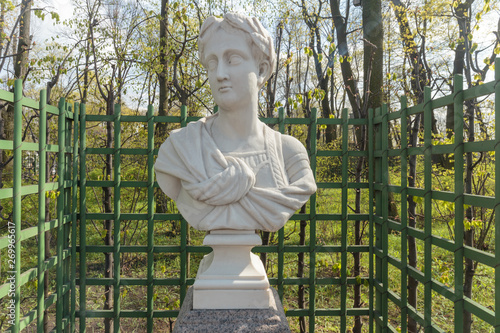 Canvastavla Statue of the Summer Garden  Roman Emperor Tiberius