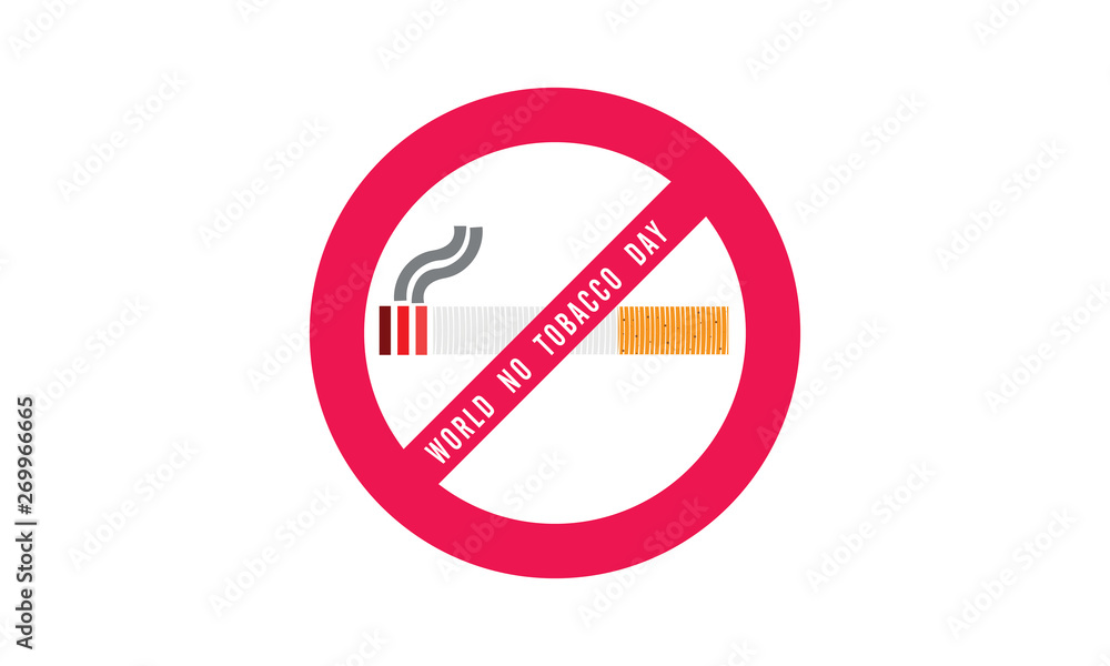 No smoking and World No Tobacco Day, Paper cut style. - Vector No smoking and World No Tobacco Day, Paper cut style. - Vector