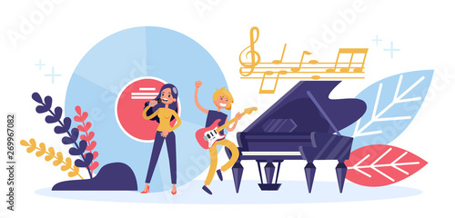 Musician profession concept