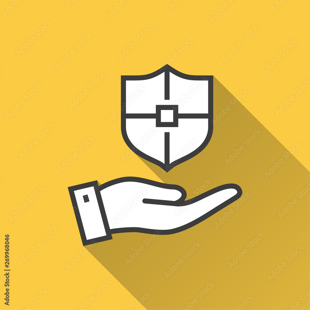 Obraz premium Security and safety - vector icon for graphic and web design.