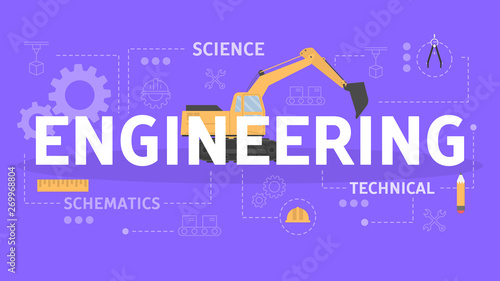 Engineering concept. Idea of the education and learning