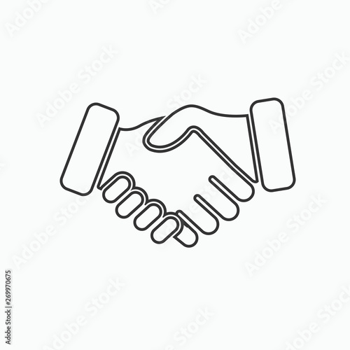 Handshake Friendship Icon Pictogram Symbol