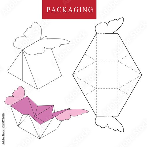 Packaging for street food.Thailand traditional  concept.