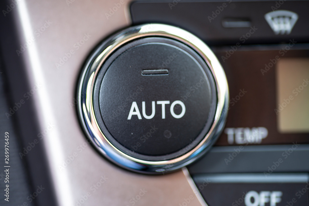 closeup of a button (air conditioner)