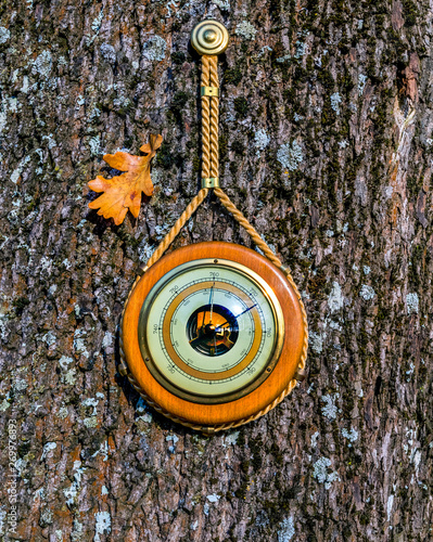 Barometer is  an  instrument for  weather forecast and information for meteor...