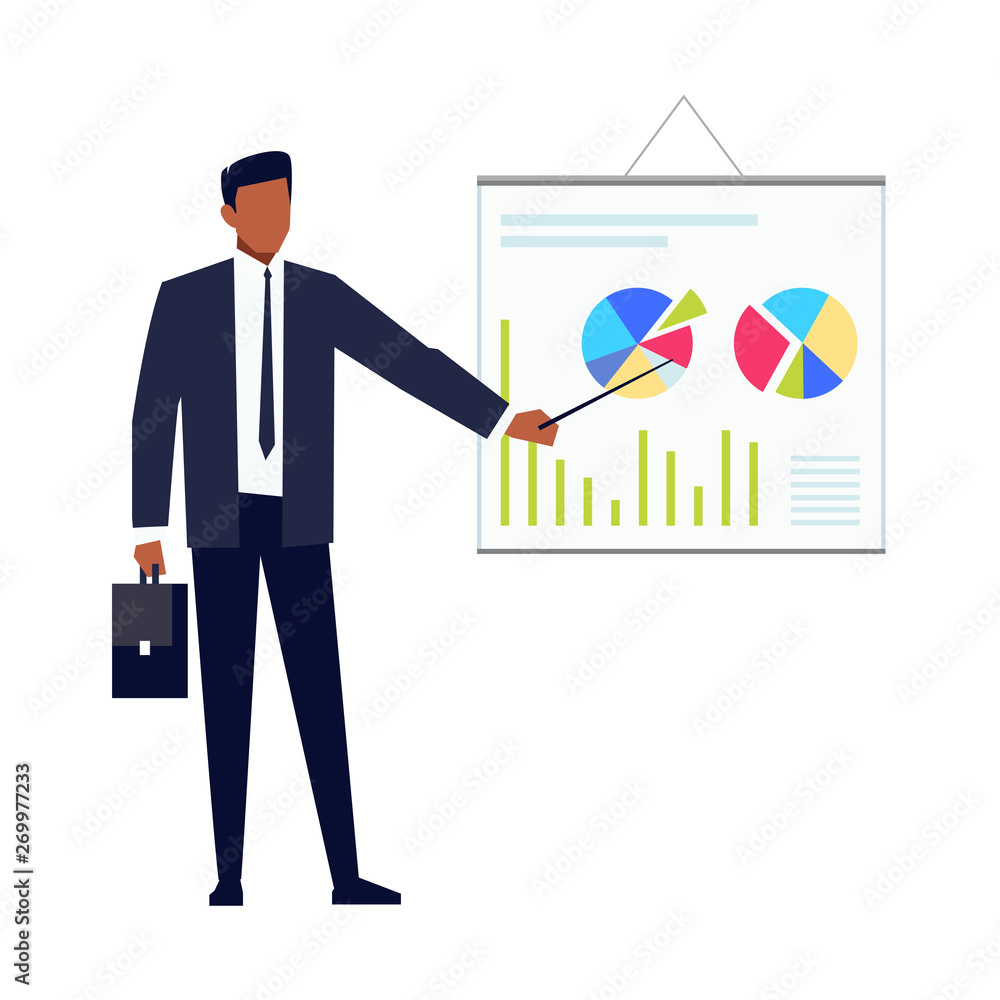 African American businessman with briefcase African American businessman with briefcase