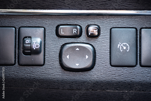 interior of a car, buttons