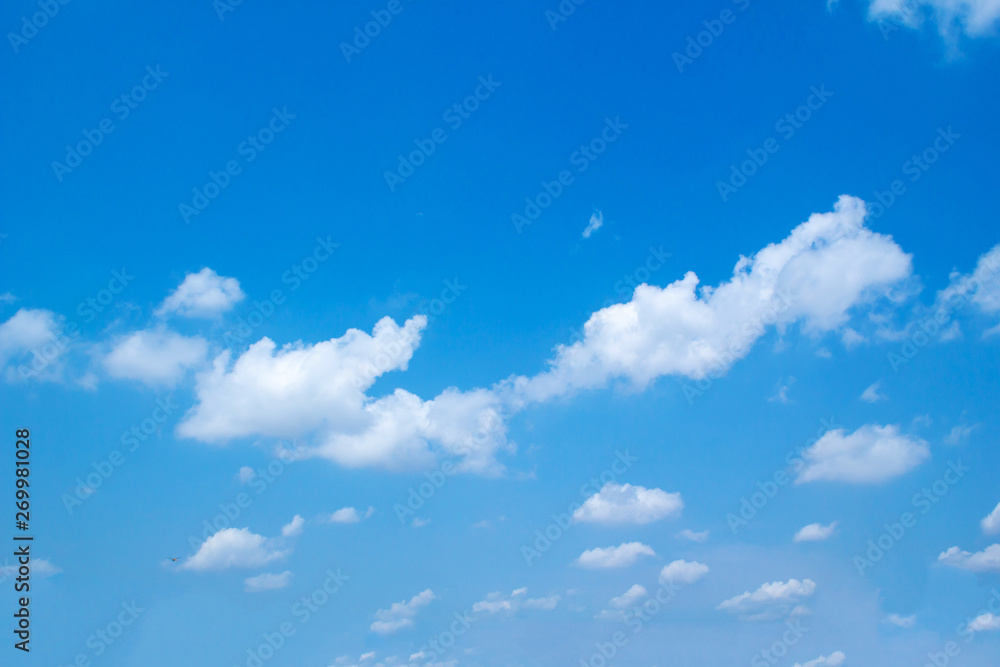blue sky with clouds
