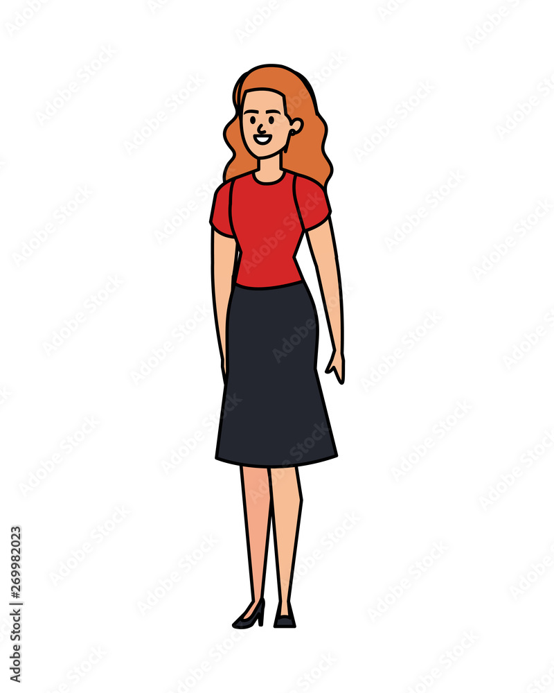 elegant businesswoman avatar character vector illustration elegant businesswoman avatar character vector illustration