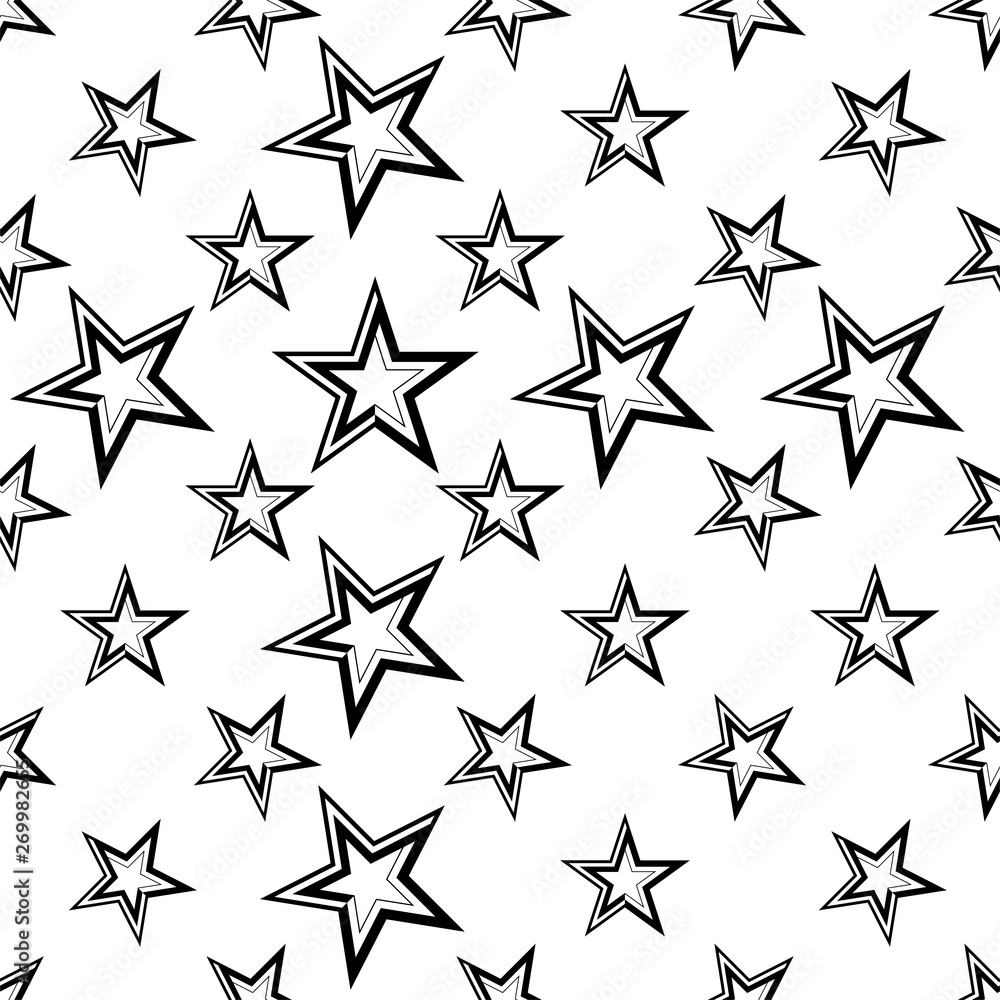 Star Icon Seamless Pattern, Star Shape Icon Star Icon Seamless Pattern, Star Shape Icon