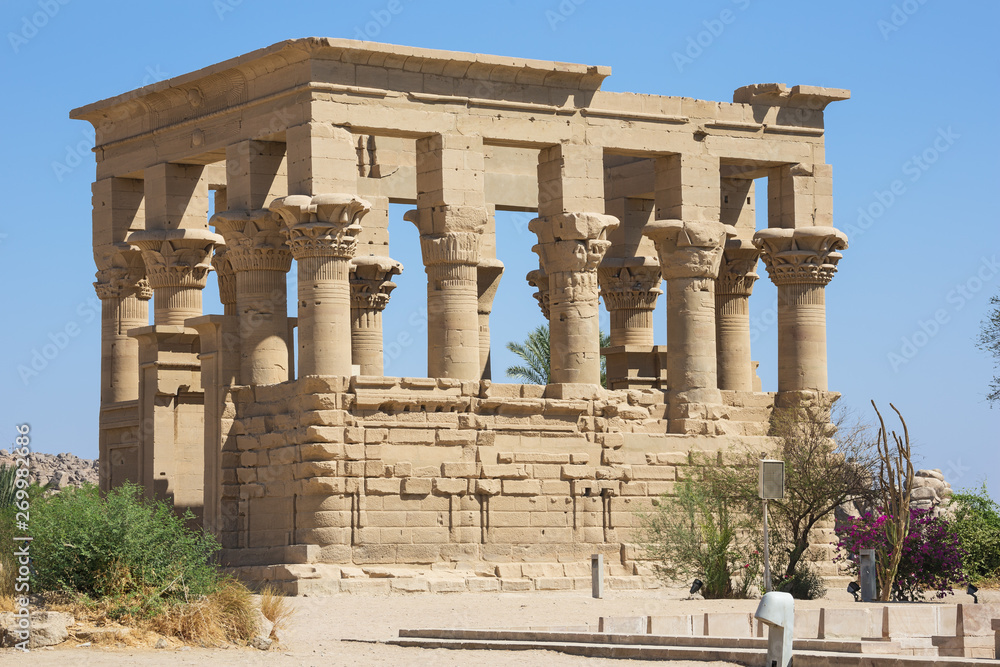 Kiosk of Philae at the Isis temple in Lake Nasser