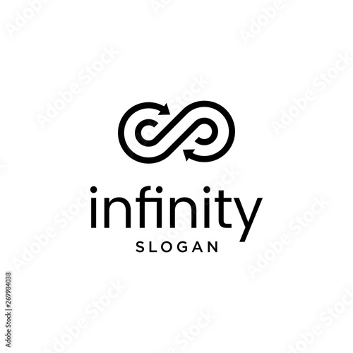 infinty concept logo graphic vectors