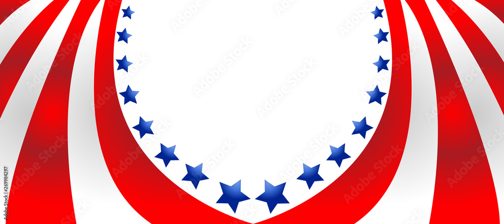 Obraz premium USA flag in style vector