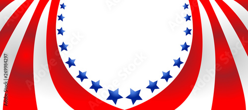 USA flag in style vector