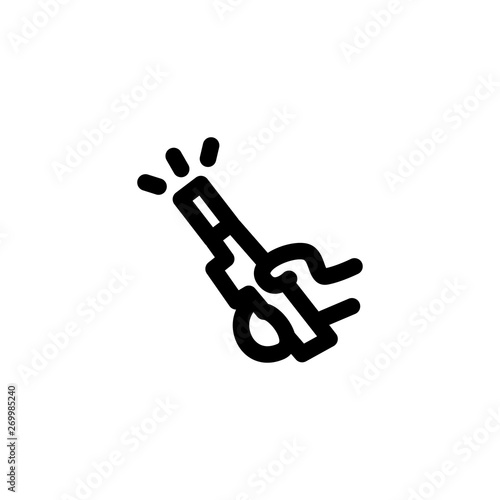 police stun gun icon vector illustration