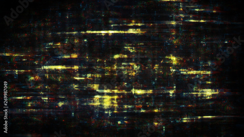 Pixel noise glitch effect with interference