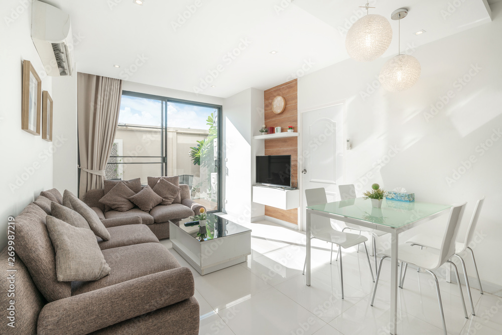 Fototapeta premium interior design in living room of the house