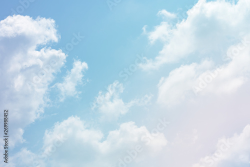 sun and cloud background with a pastel colour