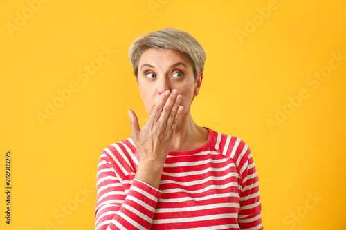 Portrait of mature woman af...