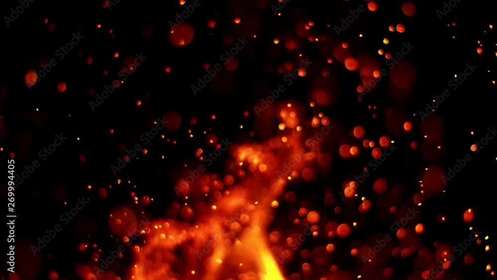 Super slow motion of fire sparks isolated on black background. Filmed on high speed camera, 1000 fps Super slow motion of fire sparks isolated on black background. Filmed on high speed camera, 1000 fps
