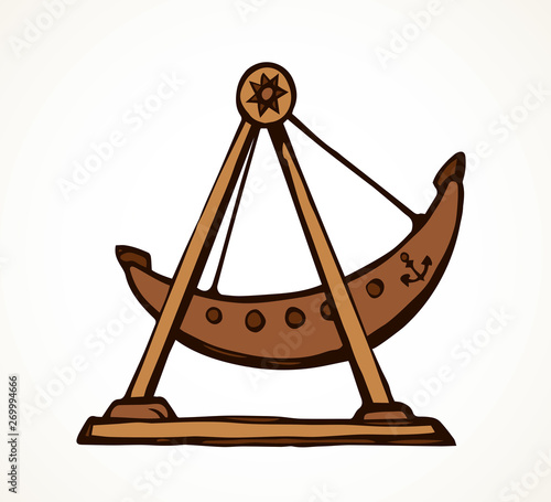 Swing ship. Vector drawing