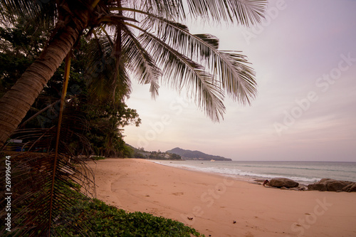 Sunset on the beach at Thailand